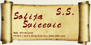 Sofija Svičević vizit kartica